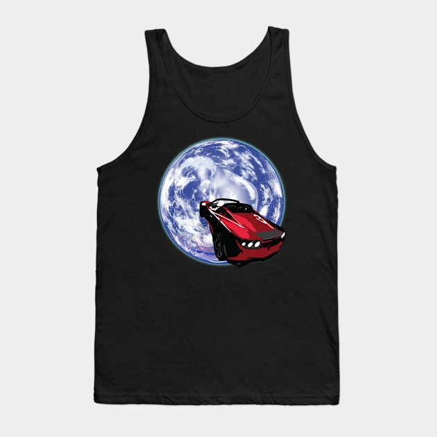 ROADSTER IN SPACE Tank Top by KARMADESIGNER T-SHIRT SHOP